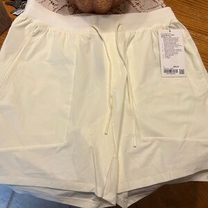 Lululemon Athletica Cream Athletic Shorts